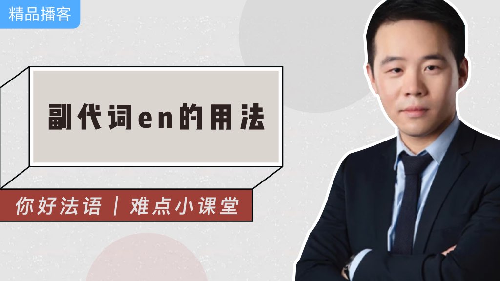 副代词en的用法